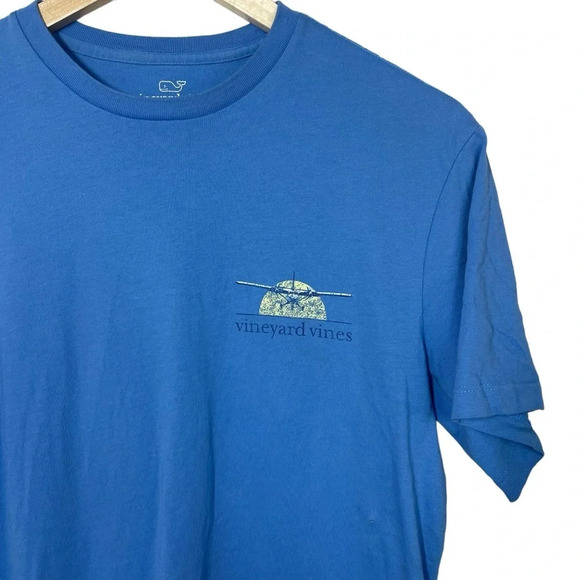 Vineyard Vines Men’s Aviation Graphic Tee in Blue Size XS - Picture 3 of 9